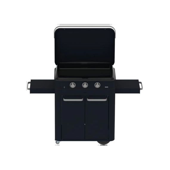 Plancha gaz ENO Enosign 80 chariot + Plancha bleu navy