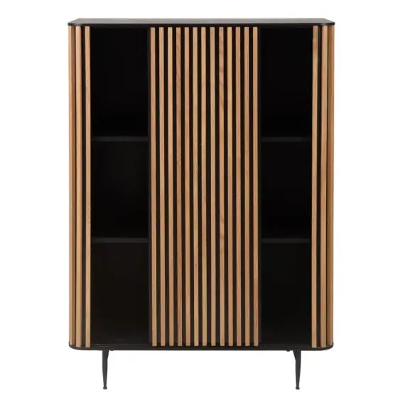 Buffet haut plaqué chêne,1 porte coulissante