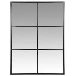Miroir en métal noir 60×80