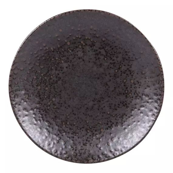 lot de 6 – Assiette creuse   22 cm  en faïence  noir