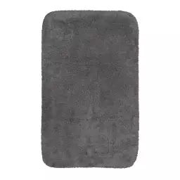 Tapis de bain doux gris ardoise coton 60×100