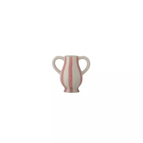 Vase Vases en Céramique, Grès émaillé – Couleur Rose – 9.5 x 9.5 x 15 cm