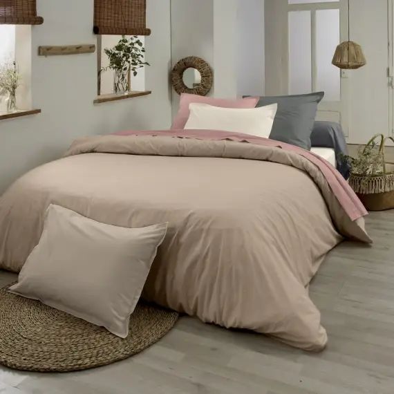 Housse de couette en coton biologique ficelle 220 x 240