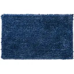 Tapis de bain fantaisie polyester bleu bleu
