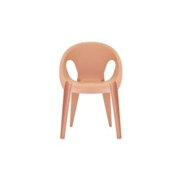 Chaise empilable Bell Plastique orange 55x78x53 cm