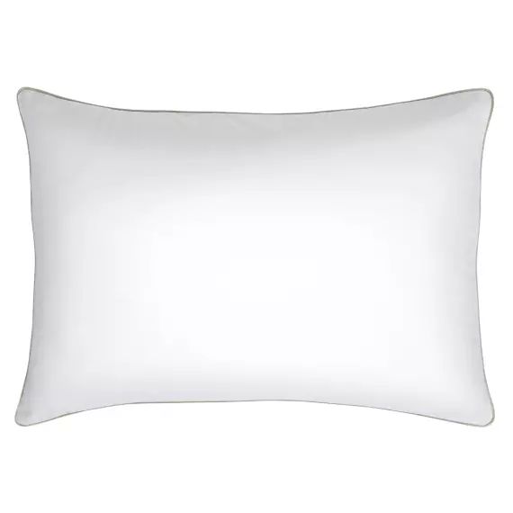 Taie d’oreiller en coton blanc 50×70