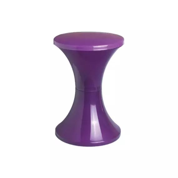 Tabouret Tabouret Tam Tam en Plastique, Polypropylène – Couleur Violet – 32 x 32 x 78 cm – Designer Henry Massonnet