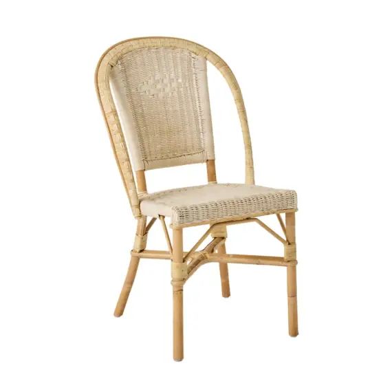 Chaise en rotin tressé
