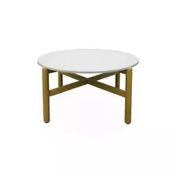 Table basse de jardin finition terrazzo