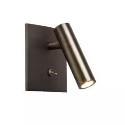 Applique orientable Enna en Métal, Aluminium – Couleur Métal – 11 x 15.33 x 15.33 cm