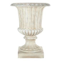 Coupe de jardin en magnésie blanche H 71 cm EYGUIERES