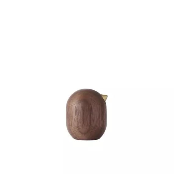 Figurine Shorebird en Bois, Noyer massif – Couleur Bois naturel – 14.42 x 14.42 x 4.5 cm – Designer Jan Christian  Delfs