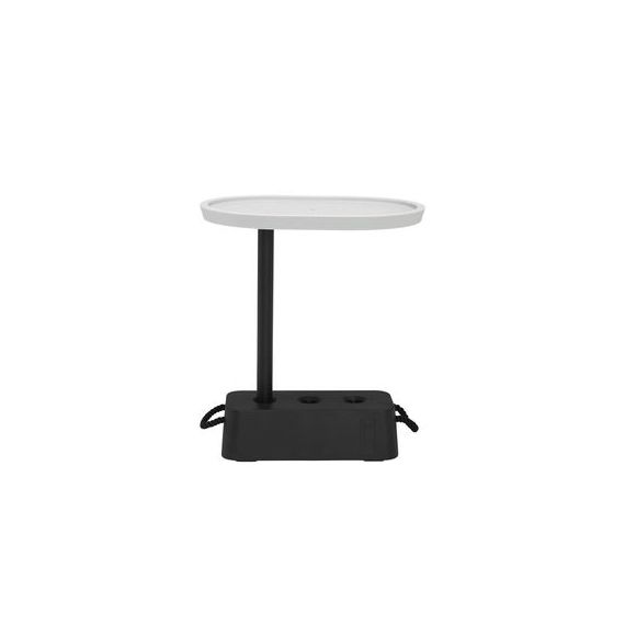 Table d’appoint Brick en Plastique, Acier – Couleur Gris – 56 x 39 x 63.5 cm