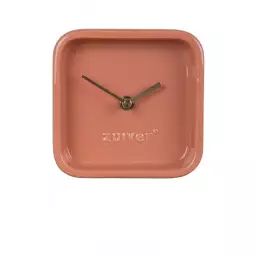 Horloge en céramique rose