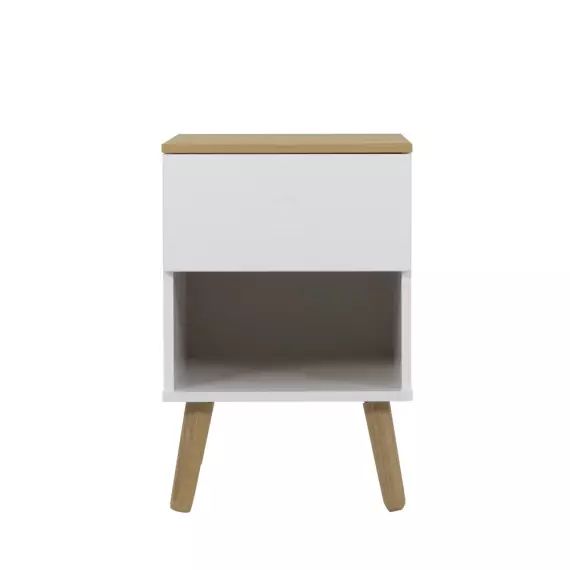 Dot – Table de chevet en bois 1 tiroir