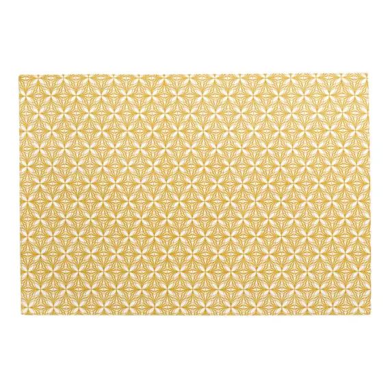 Set de table en 100% coton jaune 33×48