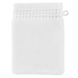 Gant de toilette coton biologique  blanc 15 x 21 cm