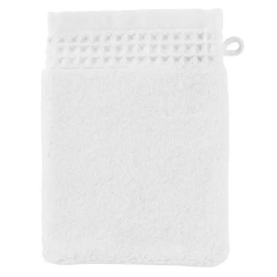 Gant de toilette coton biologique  blanc 15 x 21 cm