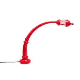 Lampe de table Street Lamp en Plastique, Résine – Couleur Rouge – 52.41 x 52.41 x 59 cm – Designer Studio Job
