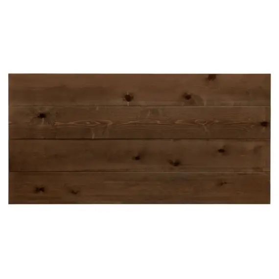 Tête de lit horizontale en bois couleur noyer 120x60cm