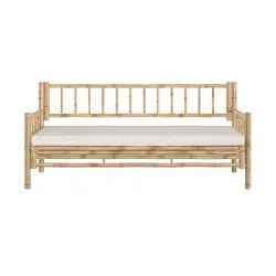 Canapé de jardin 3 places en bambou naturel