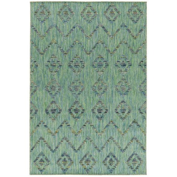 Tapis extérieur à relief kuta vert 140x200cm