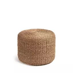 Someina – Pouf rond en fibres naturelles ø40cm