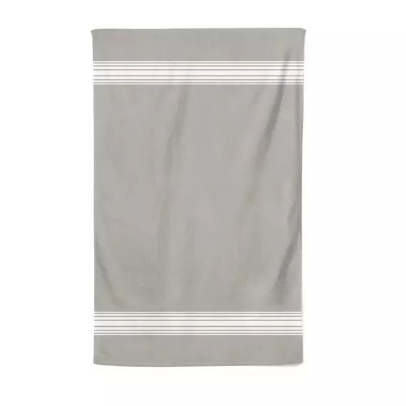 Drap de bain coton bio Gris Clair 100×150 cm