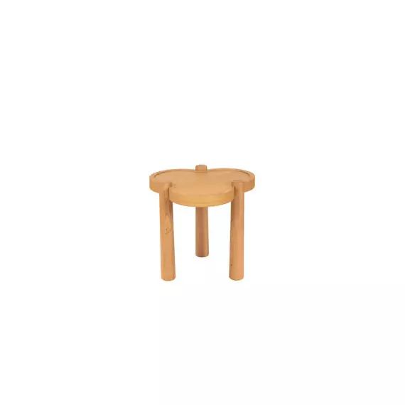 Table d’appoint Agapé en Bois, Chêne massif – Couleur Bois naturel – 50.13 x 50.13 x 40 cm – Designer Sarah Lavoine