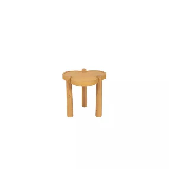 Table d&rsquo;appoint Agapé en Bois, Chêne massif – Couleur Bois naturel – 50.13 x 50.13 x 40 cm – Designer Sarah Lavoine