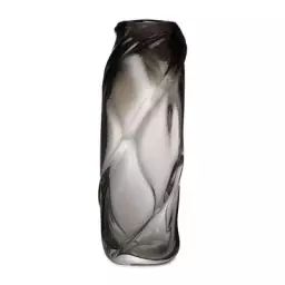 Vase Vases en Verre, Verre soufflé bouche – Couleur Gris – 27.85 x 27.85 x 47 cm – Designer Trine Andersen