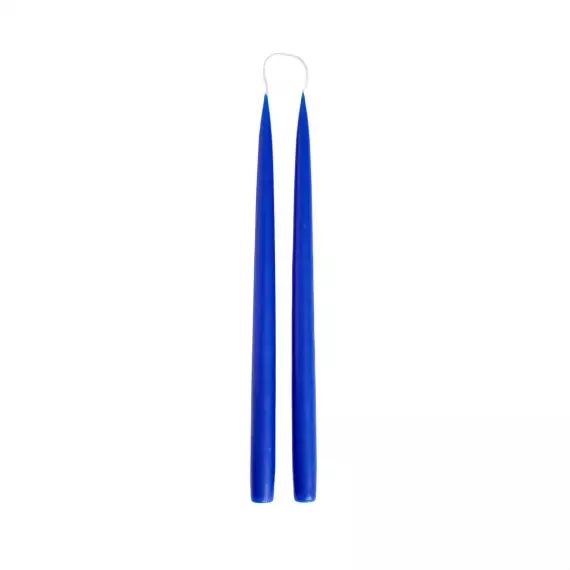 Bougies bleu en paraffine Ø2,2xH35cm