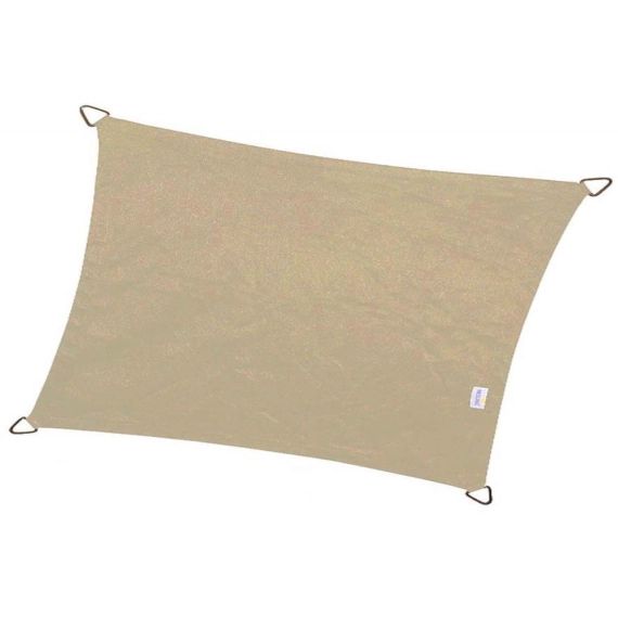 Voile d’ombrage rectangulaire coolfit 4 x 3 m sable