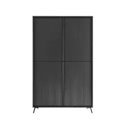 Buffet 4 portes  – H174 cm – Noir