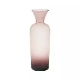 Carafe Vases en Verre, Verre soufflé – Couleur Violet – 10 x 10 x 25 cm