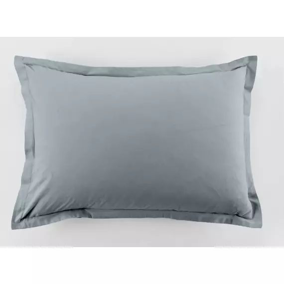 Taie d&rsquo;oreiller coton bleu 50×70 cm