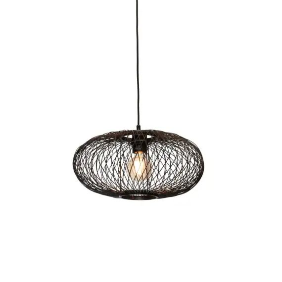 Suspension bambou  noir, h. 20cm