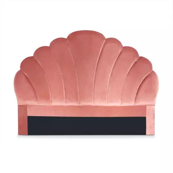 Tête de lit 140 cm velours rose