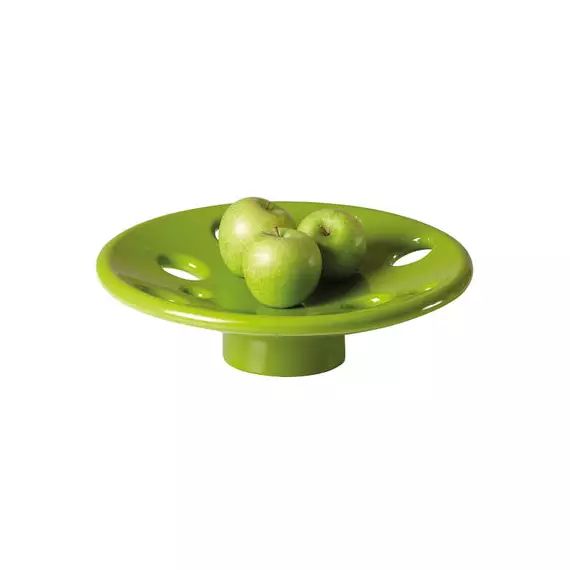 Centre de table Dots en Plastique, polyéthène recyclable – Couleur Vert – 41.6 x 41.6 x 12 cm – Designer Silvia Suardi