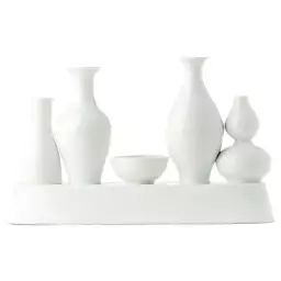 Vase Vase en Céramique, Porcelaine vernie – Couleur Blanc – 26 x 40.5 x 60 cm – Designer Norman Trapman
