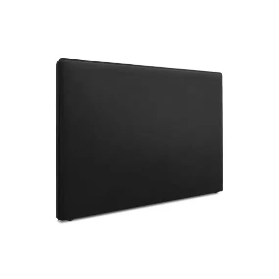 Tête de lit en velours noir 120x160x10