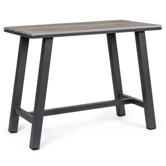 Table haute de bar en aluminium anthracite – anthracite
