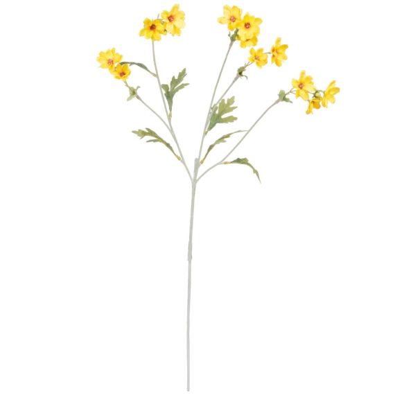 Tige de fleurs artificielles jaunes