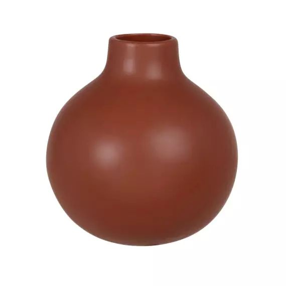 Vase en grès marron H13