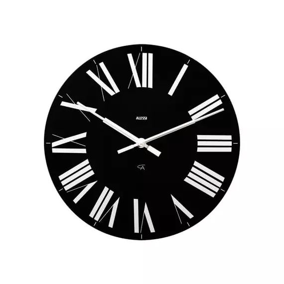 Horloge murale en Plastique, ABS – Couleur Noir – 43 x 43 x 9 cm – Designer Pier Giacomo Castiglioni