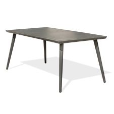 Table de jardin en aluminium gris anthracite