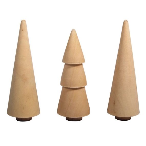 Lot De 3 Petits Sapins De Noël En Céramique Blanc Crème – Décoration Table Hygge Scandinave 10 Cm – Ambiance Féerique