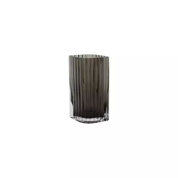 Vase Folium en Verre – Couleur Noir – 12.6 x 8.2 x 20 cm