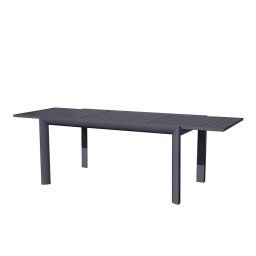 CUBA – Table de jardin extensible aluminium gris 160/240