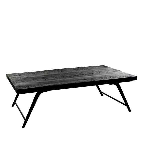 Ohio – Table basse en bois 125x75cm – Couleur – Noir